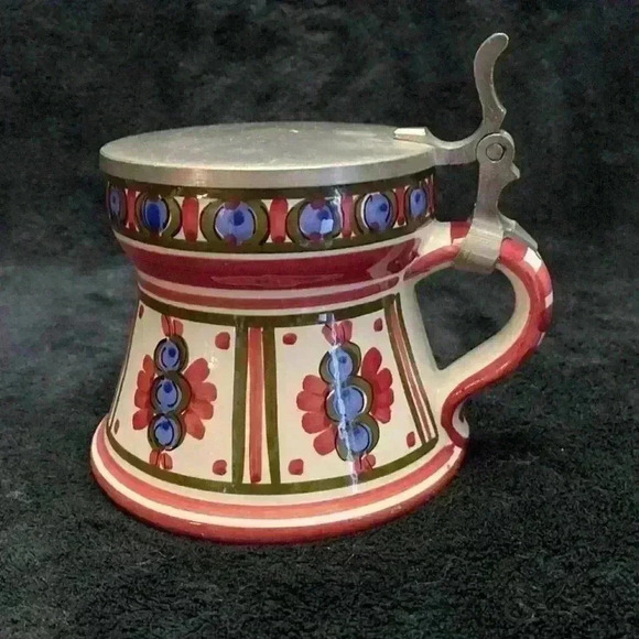 Vintage Germany Ceramic Beer Stein Rustic  
Decor Ceramic Beer Porringer - Picture 2 of 16